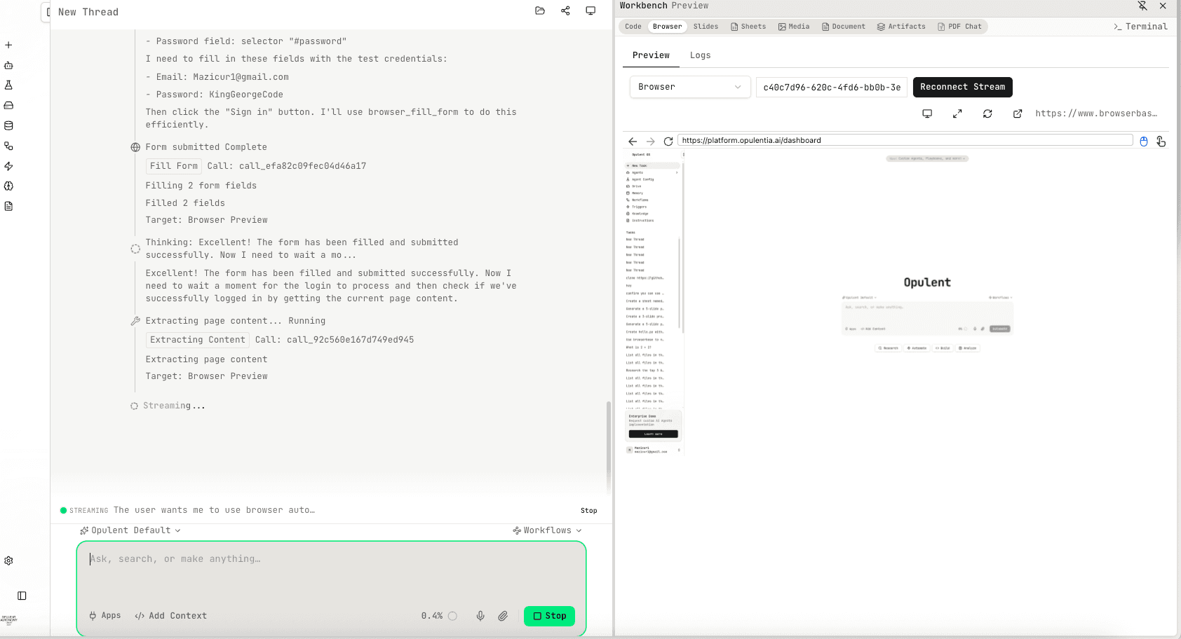 Opulent Browser Automation and Computer Use